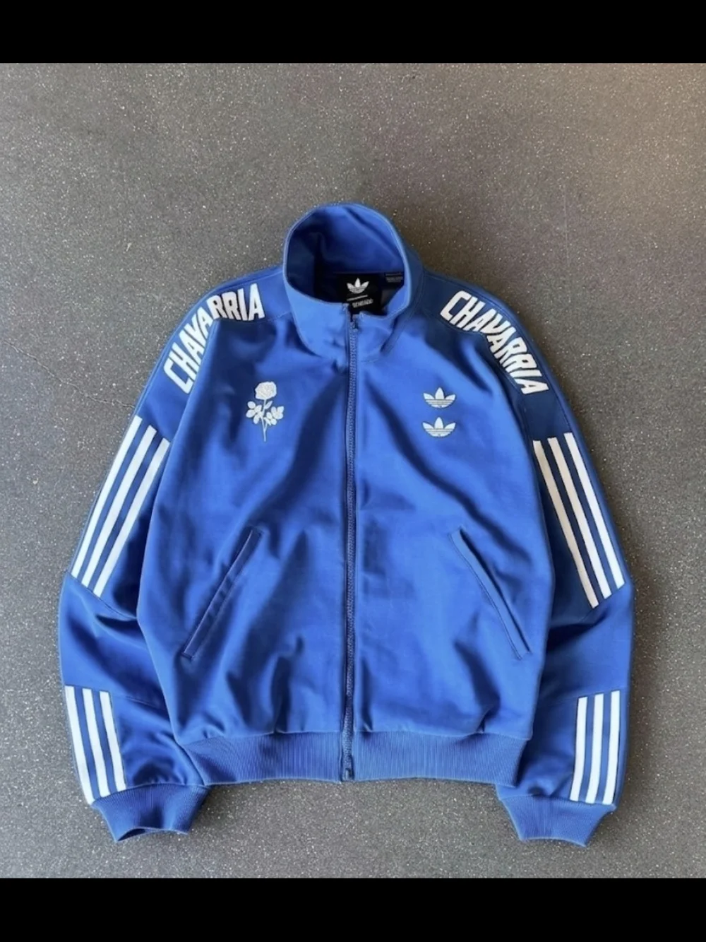 Adidas x Willy Chavarria Full Zip Knit Tracktop Jacket Marine JV8991 Sz Men's M